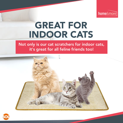 2pk Cat Scratching Mat Sisal 60x40cm Kitten Scratcher Board Pad Pet Toy Supplies