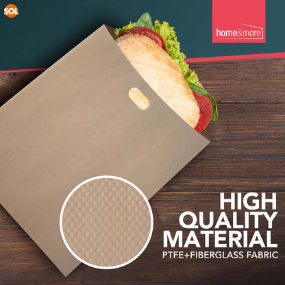 Reusable Toastie Bags | Non-Stick Toaster Sandwich Pockets | 4 Pack