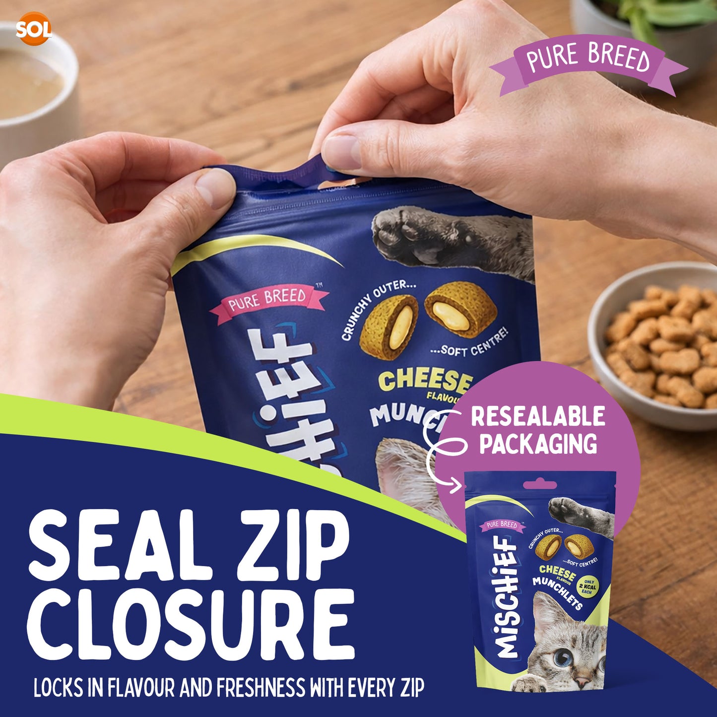 6-12pk Cat Pillow Chews Cheese Crunchy Cat Treats 125g Training Bulk Snack