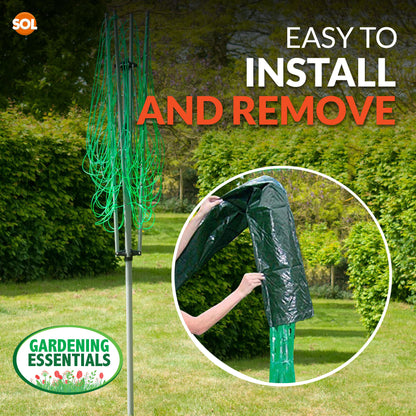 Rotary Washing Line Cover | Heavy Duty Waterproof Garden Parasol | Clothes Airer
