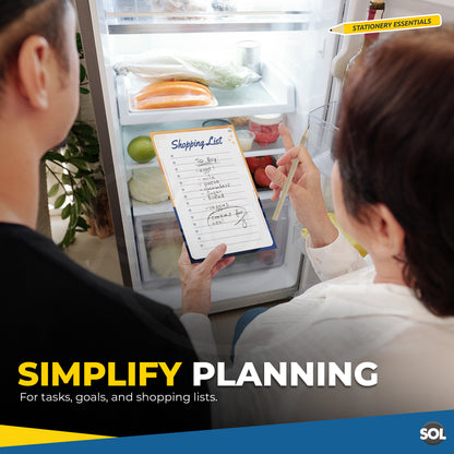 SOL 3-in-1 Weekly Planner, To do List & Shopping List Pad Set, Tear-off 50 Sheets Each, Minimalist Desk Organiser for Productivity, Tasks, Planning Schedule for Home & Office Use