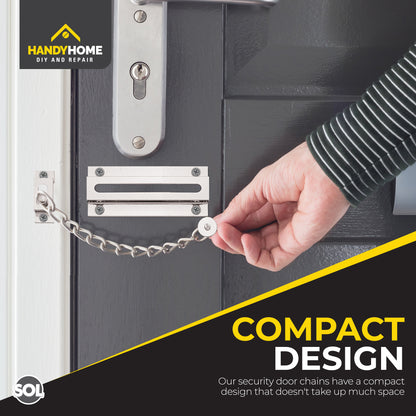 Door Chain Security Lock For Heavy Duty Bolt Guard Latch Front Safety Catch