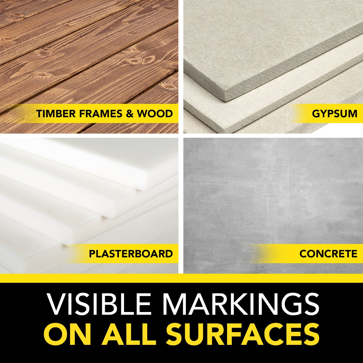 Carpenters Pencils Set | Red Joiners Wood Marking | 12 Pack