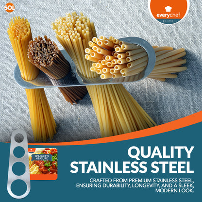Spaghetti Pasta Measure Tool Stainless Steel 1/4 People Portion Cooking Noodle