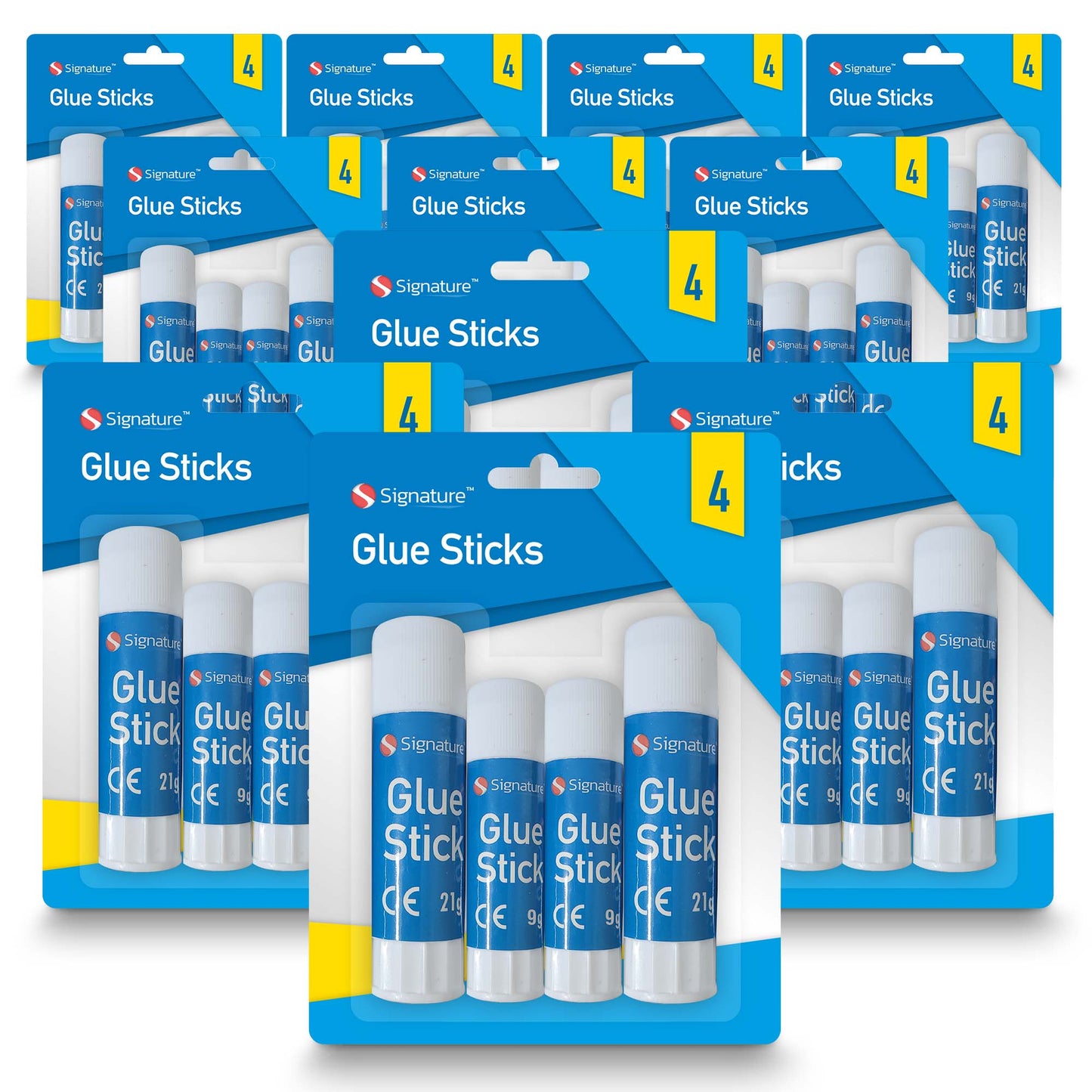 SOL 48pk Glue Sticks Multipack - Large & Mini Sizes for School & Crafts, Non-Toxic Kids Glue, Quick-Dry Adhesive for Paper, Card & Projects, Strong Bond for Detailed & Big Crafting Tasks, Easy to Use