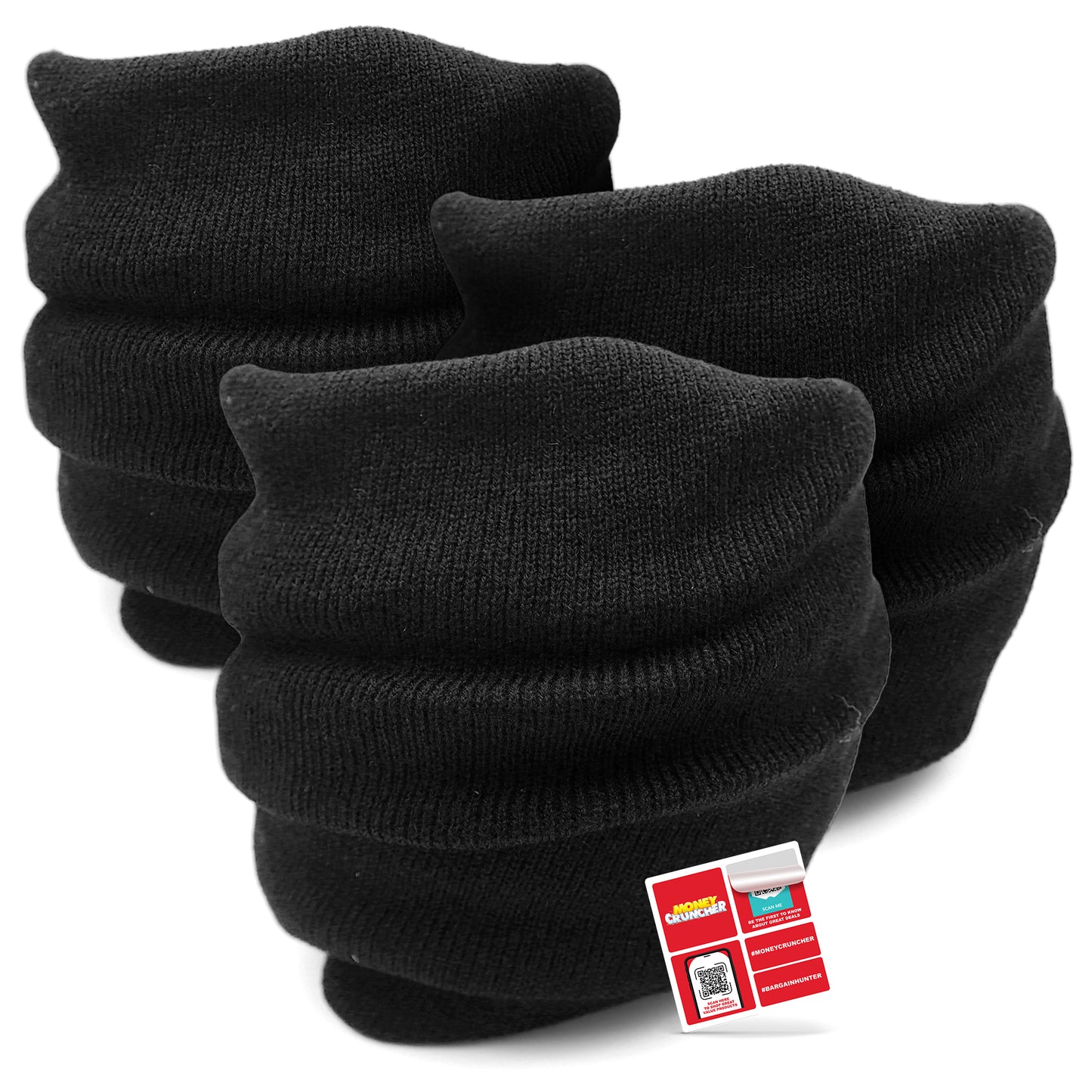 SOL 3pk Thermal Snoods for Men and Women - Thick Neck Warmer Fleece Snoods, Neck Gaiter for Winter - Warm and Comfortable Snoods for Walking, Skiing, and Outdoor Activities