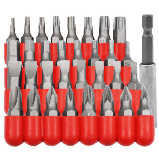 32pk Carbon Steel Drill Bit Set - Asosorted Drill & Screwdriver