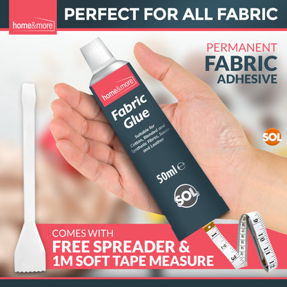 Extra Strong Fabric Glue 50ml | Washable Adhesive Repair Hemming Sewing Textile