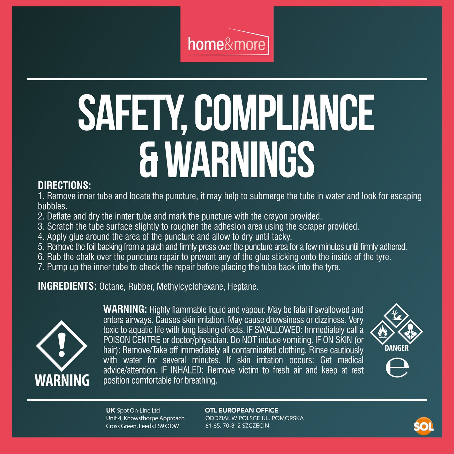 Bicycle Puncture Repair Kit | Tyre Tube Glue & Patches