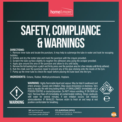 Bicycle Puncture Repair Kit | Tyre Tube Glue & Patches