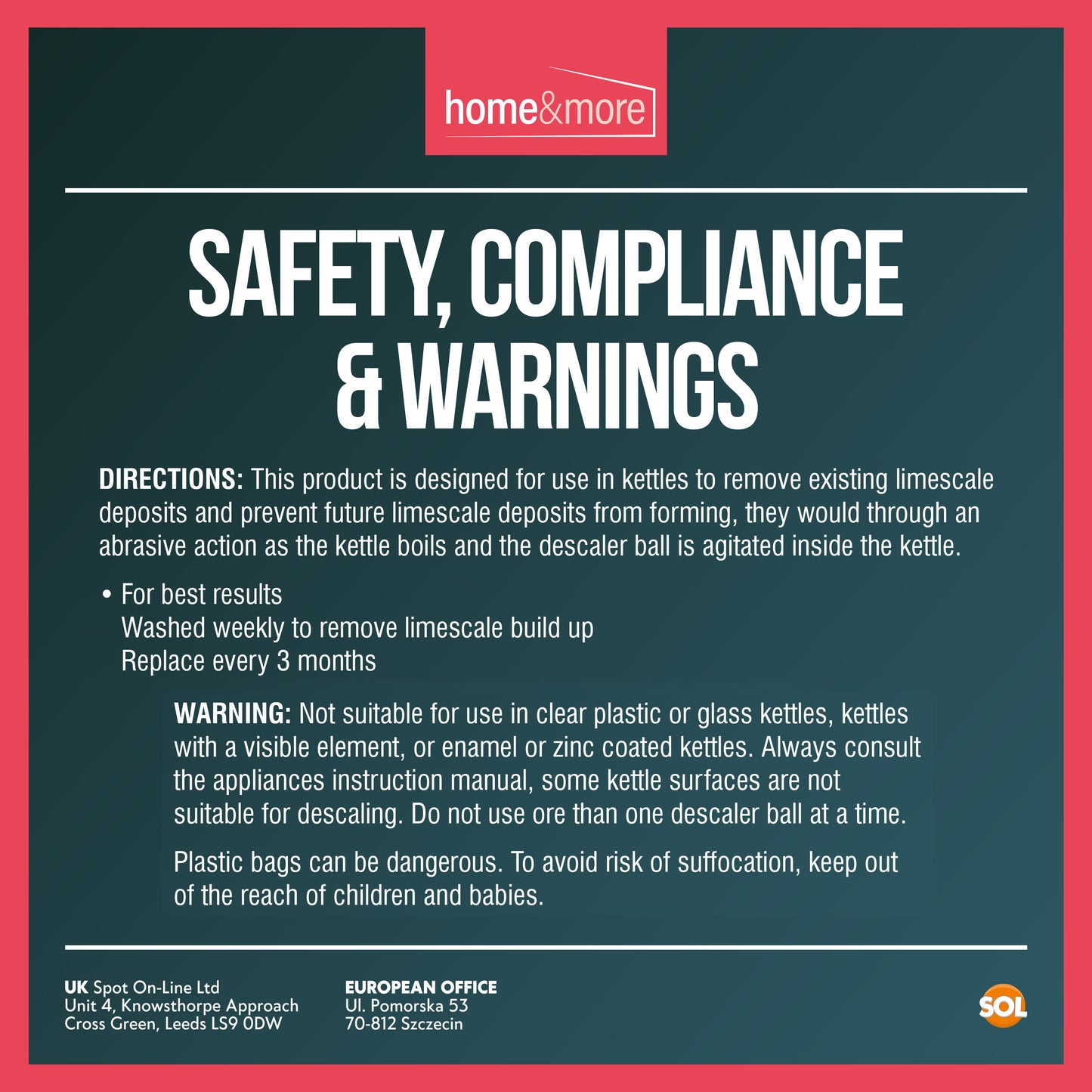 Kettle Descaler Balls Stainless Steel Mesh Limescale Remover | 4 Pack