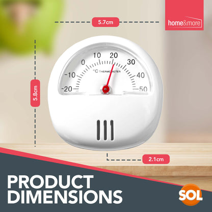 Magnetic Thermometer with Stand Fridge Freezer Room Mini Temperature Gauge Dial