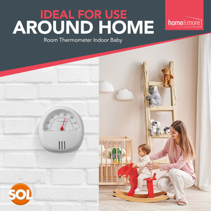 Magnetic Thermometer with Stand Fridge Freezer Room Mini Temperature Gauge Dial