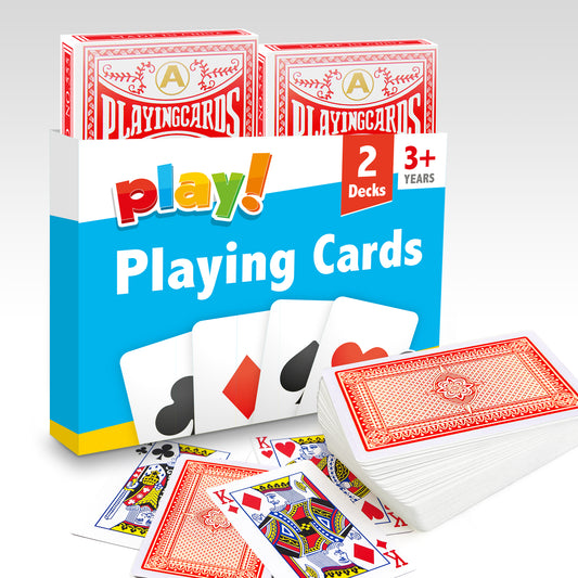 Playing Cards | Plastic Coated Professional Poker Deck | 2 Pack