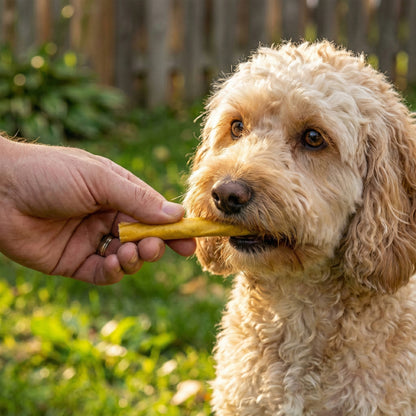 25-75pk Dog Chewy Sticks Rawhide Chew Treats Low Fat High Protein Reward Sticks