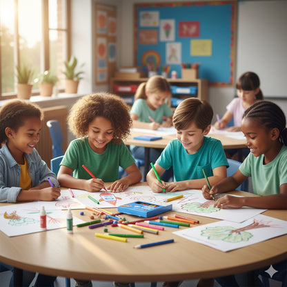 Felt Tip Pens Set | Fine Fibre Drawing Markers | 20 Pack