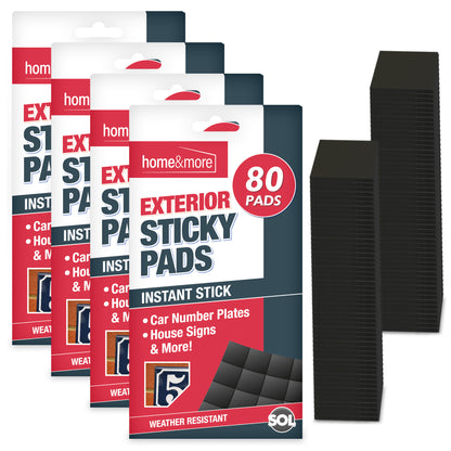 80-320 Exterior Sticky Pads | Strong Double Sided Self Adhesive Outdoor Mounting