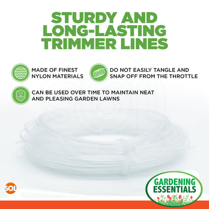 2x20M Garden Strimmer Trimmer Line Cord 1.2mm 1.6mm 2mm Nylon Wire Garden Grass