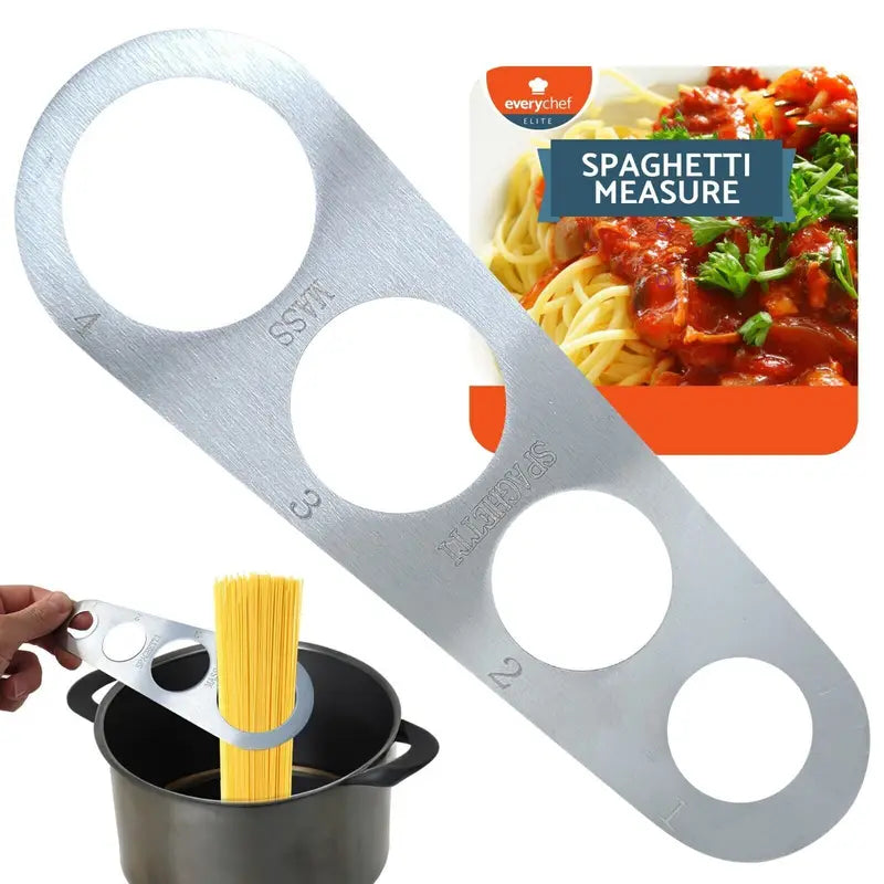 Spaghetti Pasta Measure Tool Stainless Steel 1/4 People Portion Cooking Noodle