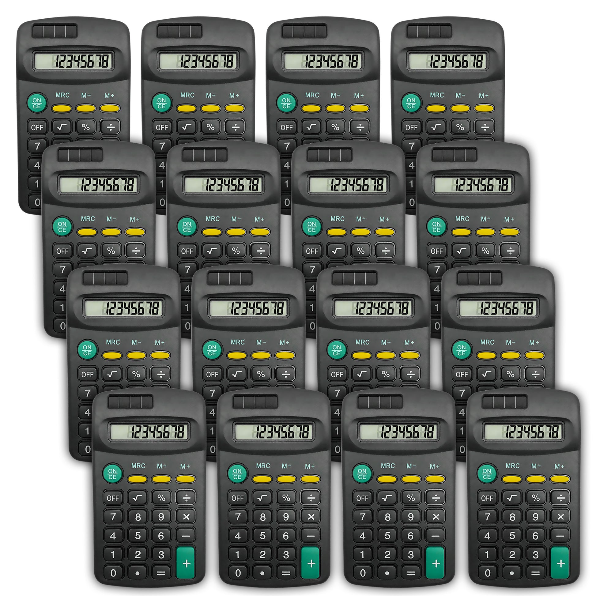 2-20 Mini Pocket Calculator Small| 8 Digit Display Office Home School Stationery