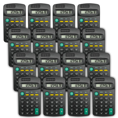 2-20 Mini Pocket Calculator Small| 8 Digit Display Office Home School Stationery