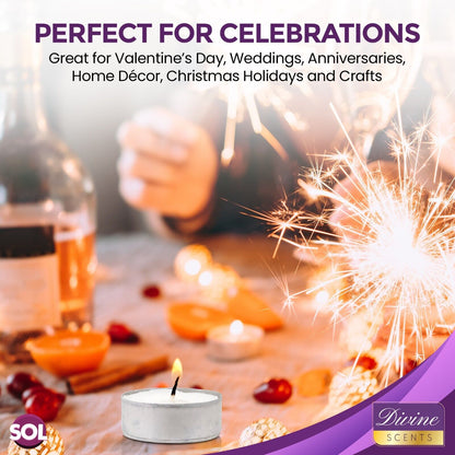 15-150pk Tea Lights White Unscented Unfragranced Candles 3.5 Hour Night T Lights