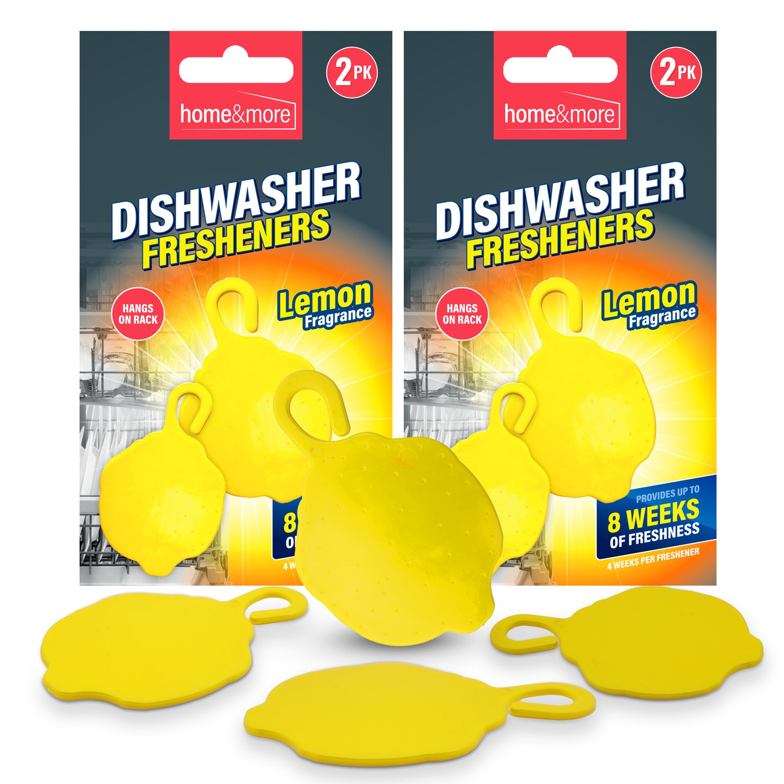 4pk Dishwasher Freshener Lemon Fragrance Control Washes Scent Deodoriser Cleaner