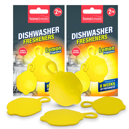 4pk Dishwasher Freshener Lemon Fragrance Control Washes Scent Deodoriser Cleaner