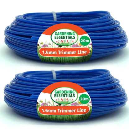 2x20M Garden Strimmer Trimmer Line Cord 1.2mm 1.6mm 2mm Nylon Wire Garden Grass