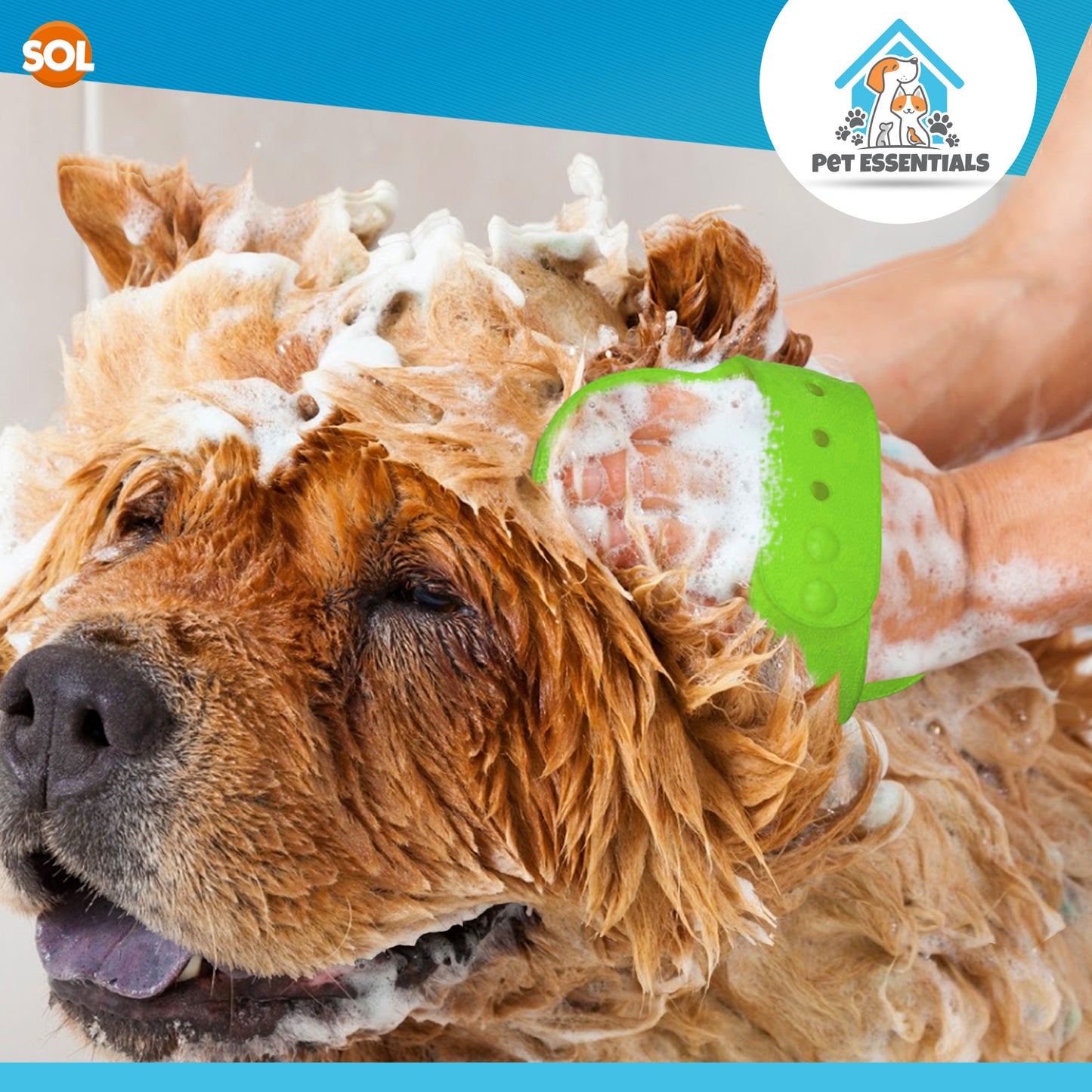 Dog Grooming Mitt Pet Glove Brush | Cat Fur Hair Remover Deshedding Hand Massage