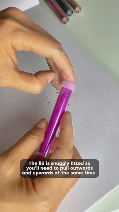 Glitter Tubes Assorted Colours | Shaker Pots Art & Craft | 10 Pack