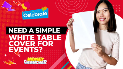 5pk White Paper Table Cloths Square Disposable Birthday Party Tablecloths Covers