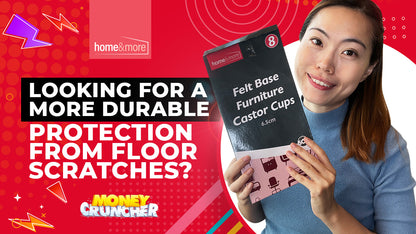 8 Premium Felt Castor Cups Non Slip Caster Floor Chair Leg Furniture Protectors