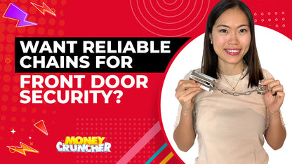 Door Chain Security Lock For Heavy Duty Bolt Guard Latch Front Safety Catch