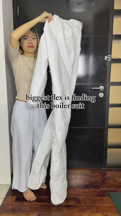 Disposable Boiler Suit Coverall | White Protective Overall