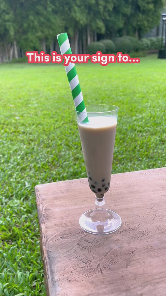 50-500 Bubble Tea Straws Paper Jumbo Extra Wide Smoothie Boba Milkshake Drinking