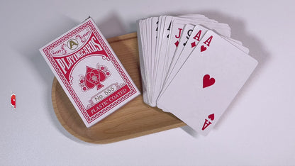 2 Pack Playing Cards Traditional Plastic Coated Deck Professional Poker Game Red