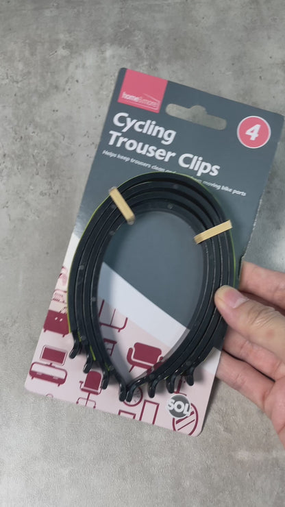 4 Cycle Clips | Bicycle Bike Lightweight Trouser Bands Reflective Safety Hi Viz