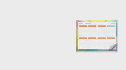 Weekly Planner Pad Daily To Do Food Meal List Organiser 52 Tear Off Sheets Notes