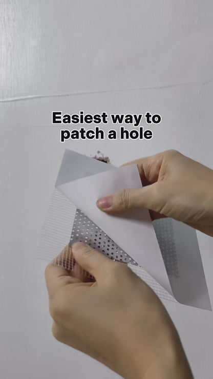 Self Adhesive Wall Repair Patch | Mesh Drywall Plastering | 4 Pack
