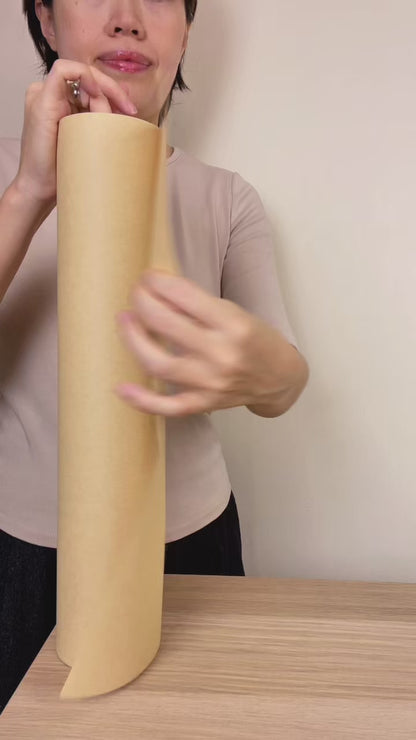 SOL 30m Brown Kraft Paper Roll 40cm Wide - 80gsm Strong Wrapping Paper