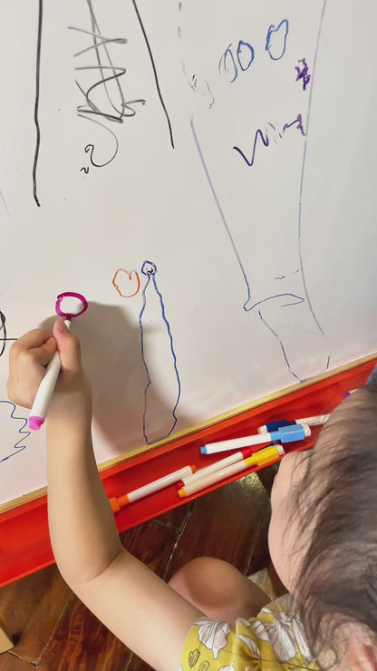 Whiteboard Pens & Eraser Magnetic Dry Wipe | White Board Markers | 9 Pack