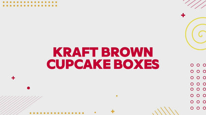 Cupcake Boxes with Window 12 Pack | Single Cup Cake Tray