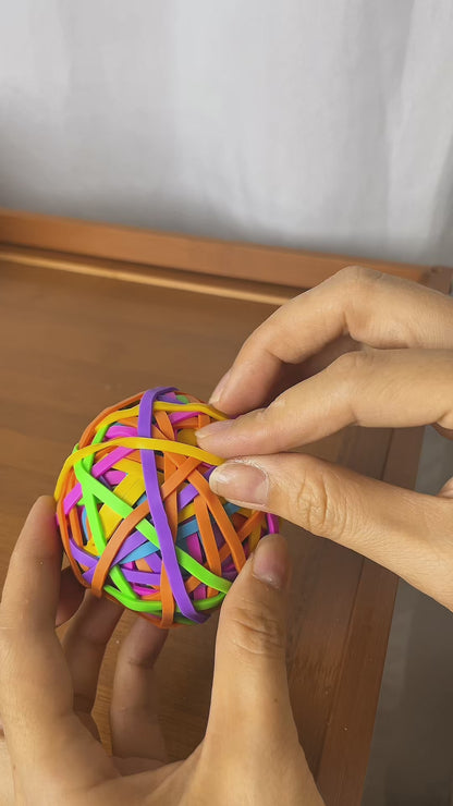 Rubber Band Balls Assorted Colours Elastic Bands | 3-6 Pack