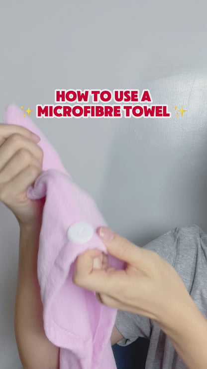 2-4 Hair Turban Towel Microfibre Head Wrap Quick Dry Drying Bath Shower Hat Cap