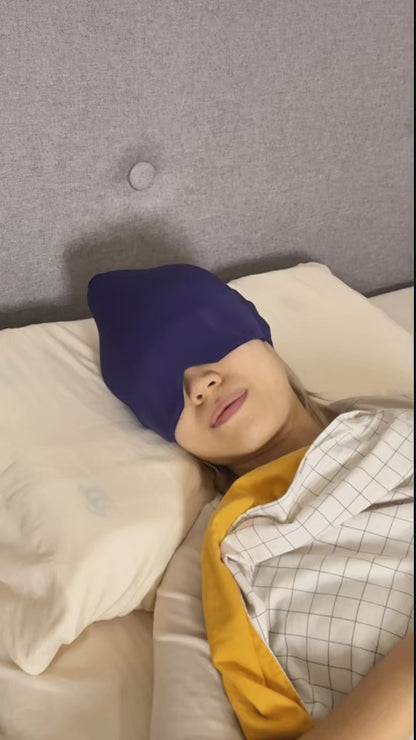 Tension Headache Migraine Relief Cap | Ice & Heat Therapy Hat Mask