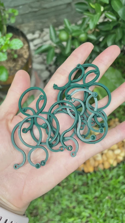 Garden Plant Rings | Flexible Greenhouse Support Clips | 80 Pack