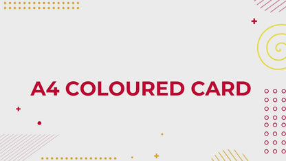 A4 220GSM Coloured Card for Card Making Stock Mixed Colour Premium Craft Sheets