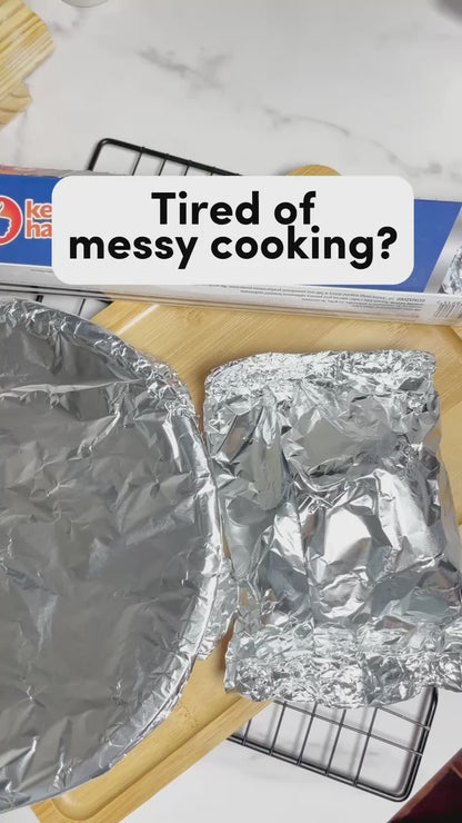 32-384M x 290mm Kitchen Foil Strong Tin Aluminium Roll Food Catering Wrapping