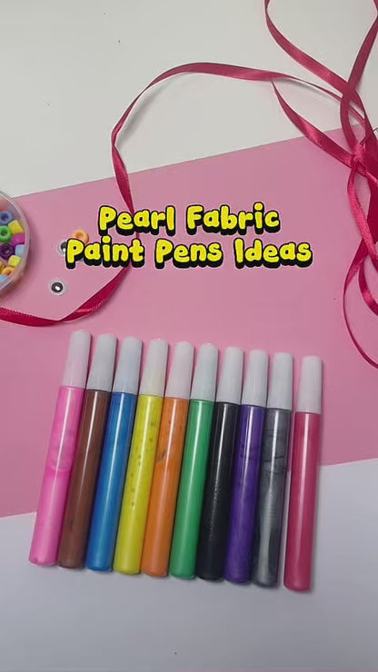 Fabric Paint Pens | Acrylic Marker for Paper Wood Canvas | 10 Pack